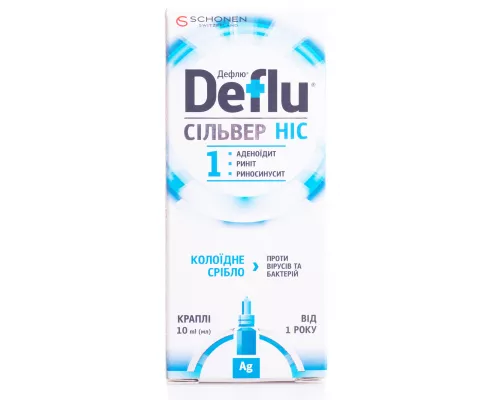 Дефлю Сильвер Нос, капли, 10 мл | интернет-аптека Farmaco.ua