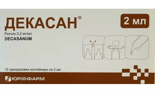 Декасан, розчин, небули 2 мл, №12 | интернет-аптека Farmaco.ua