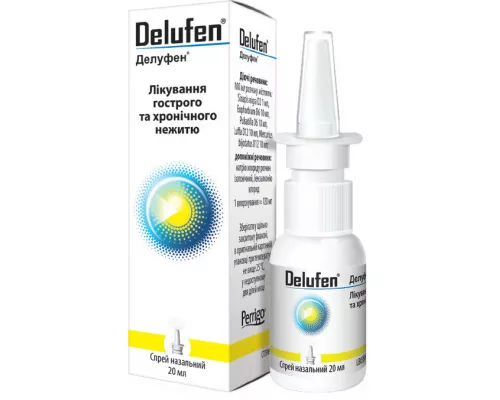 Делуфен®, спрей назальний, флакон з пластиковим дозатором, 20 мл | интернет-аптека Farmaco.ua