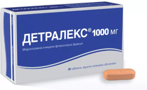 Детралекс, 1000 мг, №30 | интернет-аптека Farmaco.ua