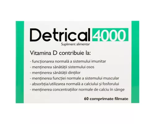 Детрикал 4000, таблетки, 320 мг, 4000 МЕ, №60 | интернет-аптека Farmaco.ua
