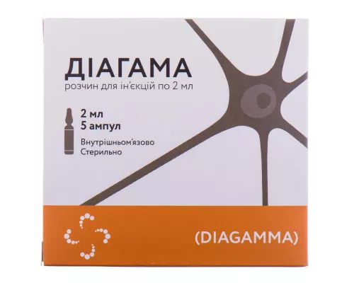 Диагама, раствор для инъекций, ампулы 2 мл, №5 | интернет-аптека Farmaco.ua