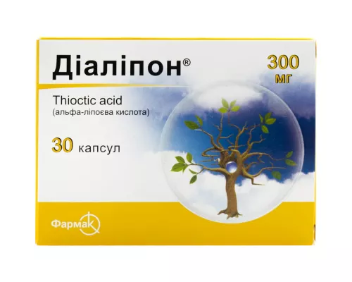 Диалипон®, капсулы 300 мг, №30 | интернет-аптека Farmaco.ua