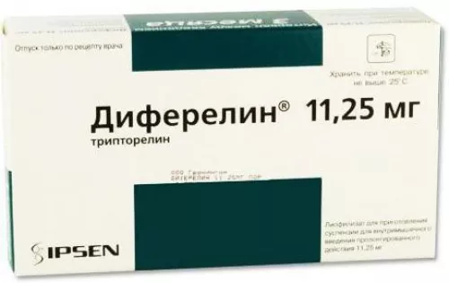 Диферелін, флакон 11.25 мг, №1 + шприц | интернет-аптека Farmaco.ua
