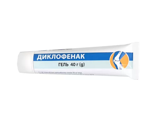Диклофенак, гель, 50 мг/г, туба без пачки, 40 г | Farmaco.ua Диклофенак, гель, 50 мг/г, туба без пачки, 40 г | интернет-аптека Farmaco.ua