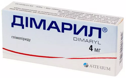 Димарил, таблетки 4 мг, №60 | интернет-аптека Farmaco.ua