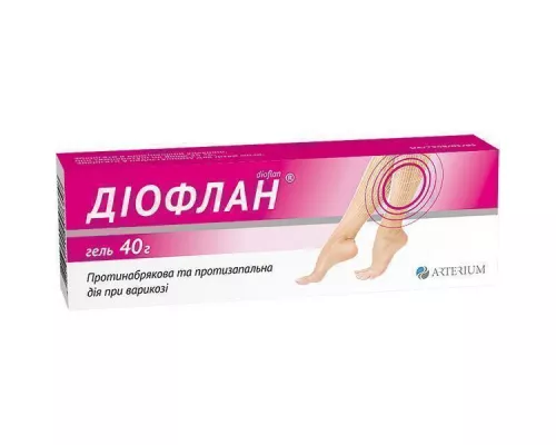 Диофлан, гель, туба 40 г | интернет-аптека Farmaco.ua