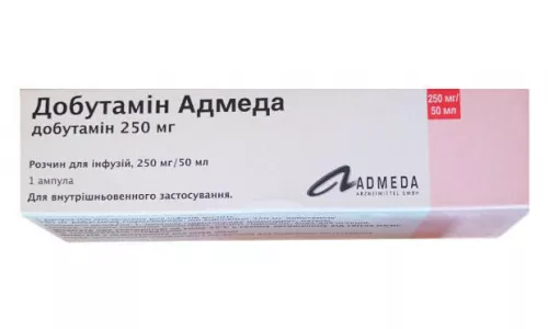 Добутамин Адмеда, ампулы, 250 мг/50 мл, №1 | интернет-аптека Farmaco.ua