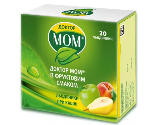 Доктор Мом®, льодяники з фруктовим смаком, №20 | интернет-аптека Farmaco.ua