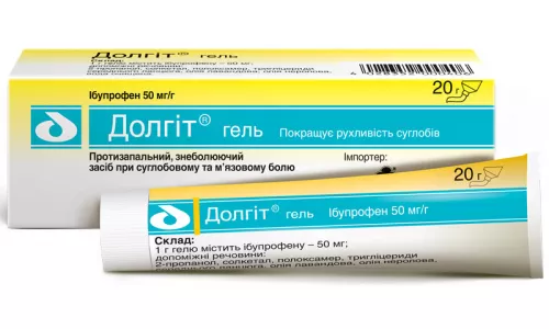 Долгіт® Гель, гель, туба 20 г, 5% | интернет-аптека Farmaco.ua