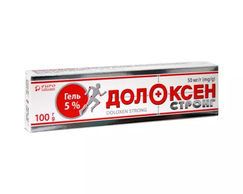Долоксен Стронг, гель, 50 мг/г, туба 100 г | интернет-аптека Farmaco.ua