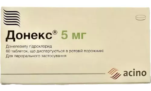 Донекс, таблетки що диспергуються в ротовій порожнині, 5 мг, №60 (10х6) | интернет-аптека Farmaco.ua