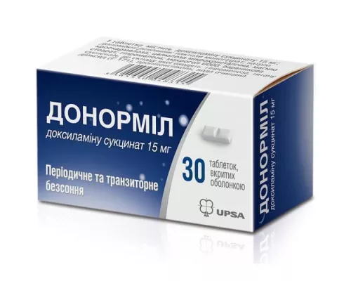Донорміл, таблетки вкриті оболонкою, №30 | интернет-аптека Farmaco.ua