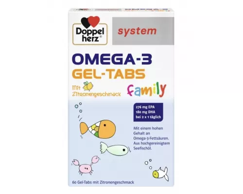 ДОППЕЛЬГЕРЦ System Омега-3 для дітей пастилки желейні №60 | Farmaco.ua ДОППЕЛЬГЕРЦ System Омега-3 для дітей пастилки желейні №60 | интернет-аптека Farmaco.ua