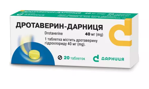 Дротаверин-Дарниця, таблетки, 0.04 г, №20 | интернет-аптека Farmaco.ua