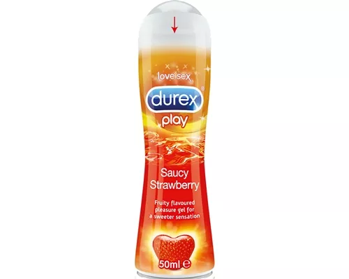 Durex Play Saucy Strawberry, гель-смазка интимная, клубника, 50 мл | интернет-аптека Farmaco.ua