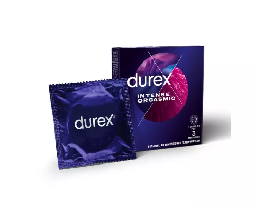 Durex Intense Orgasmic, презервативи класичні, №3 | интернет-аптека Farmaco.ua