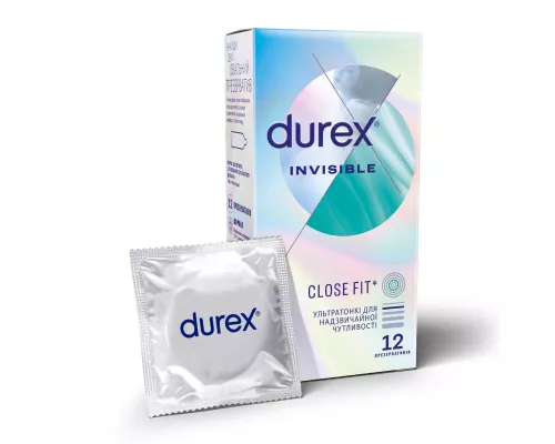 Durex Invisible, презервативы ультратонкие, №12 | интернет-аптека Farmaco.ua