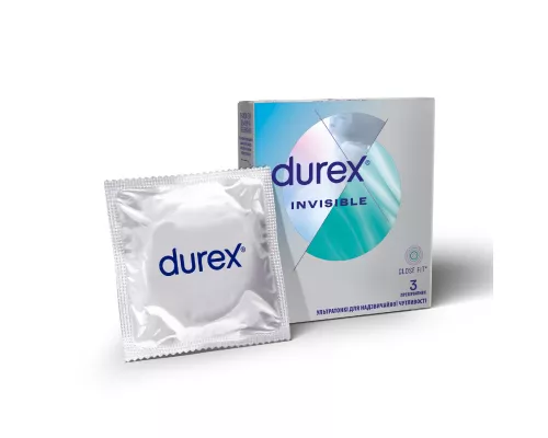 Durex Invisible, презервативы ультратонкие, №3 | интернет-аптека Farmaco.ua