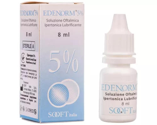 Эденорм, капли глазные, флакон 8 мл, 5% | интернет-аптека Farmaco.ua