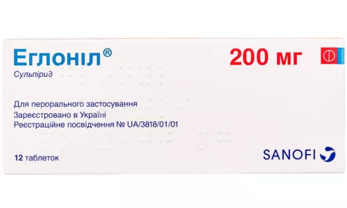 Еглоніл, таблетки, 200 мг, №12 | интернет-аптека Farmaco.ua