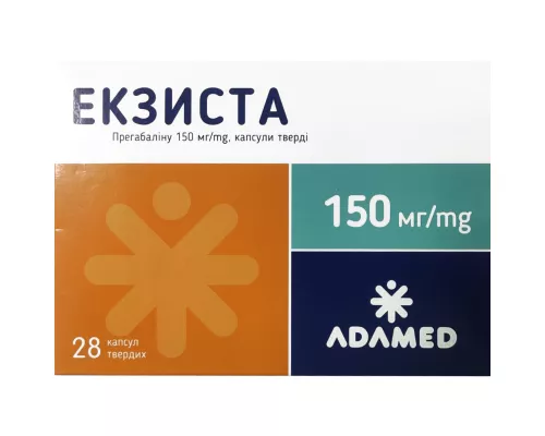 Екзиста, капсули тверді, 150 мг, №28 (14х2) | интернет-аптека Farmaco.ua