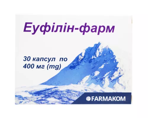 Еуфілін-Фарм, капсули 0.4 г, №30 | интернет-аптека Farmaco.ua