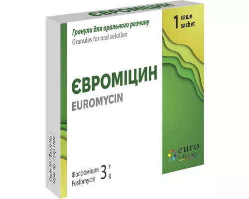 Евромицин, гранулы для орального раствора, саше 3 г, №1 | Farmaco.ua Евромицин, гранулы для орального раствора, саше 3 г, №1 | интернет-аптека Farmaco.ua