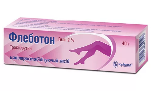 Флеботон, гель, туба 40 г, 2%, №1 | интернет-аптека Farmaco.ua