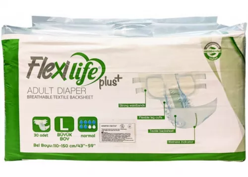 Flexi Life Plus, подгузники для взрослых, размер L, №30 | интернет-аптека Farmaco.ua