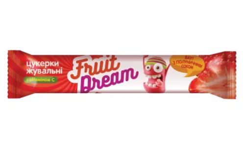 Fruit Dream, цукерки жувальні з полуничним соком + вітамін С, 15 г | интернет-аптека Farmaco.ua