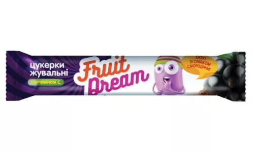 Fruit Dream, конфеты жевательные с смородиновым соком + витамин С, 15 г | интернет-аптека Farmaco.ua