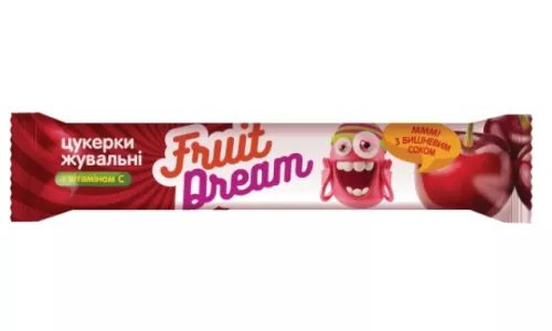 Fruit Dream, цукерки жувальні з вишневим соком + вітамін С, 15 г | интернет-аптека Farmaco.ua