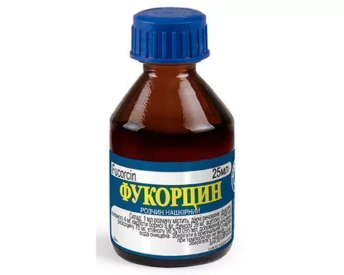Фукорцин, раствор, 25 мл | интернет-аптека Farmaco.ua