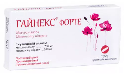 Гайнекс Форте, суппозитории вагинальные, №7 | интернет-аптека Farmaco.ua