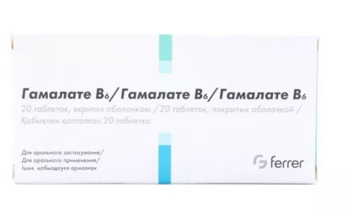 Гамалате Б6, таблетки вкриті оболонкою, №20 | интернет-аптека Farmaco.ua