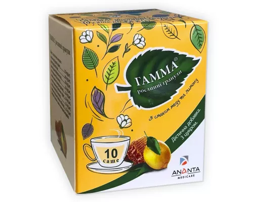 Гамма, гранули рослинні, зі смаком меду та лимону, №10 | интернет-аптека Farmaco.ua