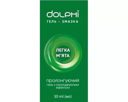 Dolphi Light Mint пролонгуюча, гель-змазка, 30 мл | интернет-аптека Farmaco.ua
