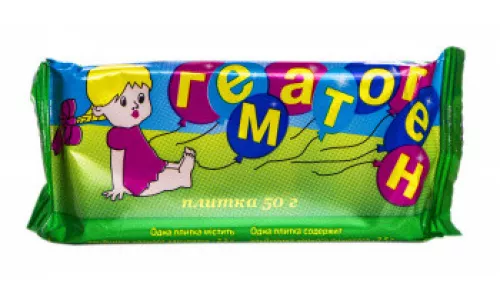 Гематоген, Натур+, плитка 50 г | интернет-аптека Farmaco.ua