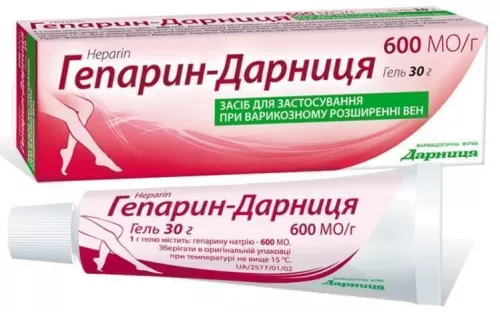 Гепарин-Дарница, гель, 600 ЕД, туба 30 г | интернет-аптека Farmaco.ua