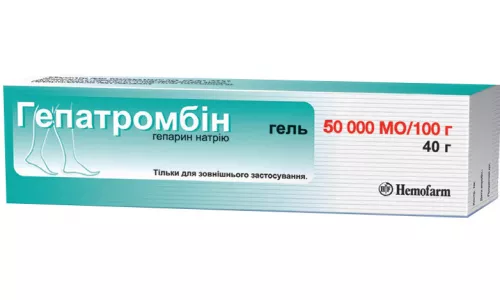 Гепатромбин, гель, 50000 МЕ/100 г, туба 40 г | интернет-аптека Farmaco.ua