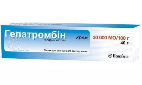 Гепатромбін, крем, 30000 МО/100 г, туба 40 г | интернет-аптека Farmaco.ua