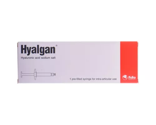 Гіалган, розчин для ін'єкцій, шприц 2 мл, 20 мг/2 мл, №1 | интернет-аптека Farmaco.ua