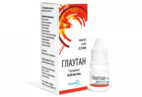 Глаутан, капли глазные, флакон 2.5 мл, 0.04 мг/мл, №1 | интернет-аптека Farmaco.ua