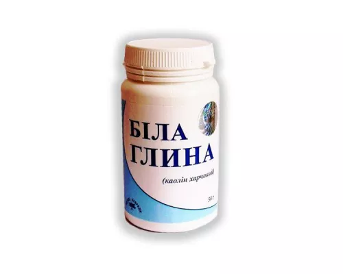 Глина Біла, коалін харчовий, порошок, 50 г | интернет-аптека Farmaco.ua