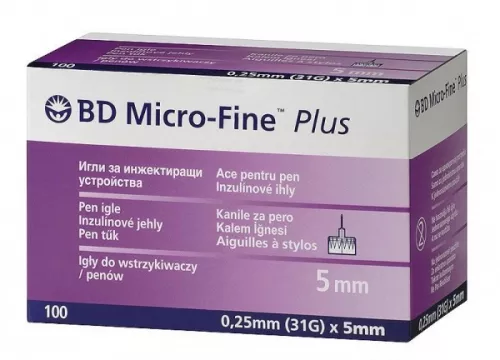 Micro-fine Plus, игла, для шприц-ручки, B-D 31G, 0.25 х 5 мм | интернет-аптека Farmaco.ua