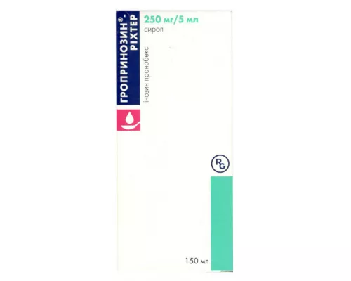 Гропринозин®-Рихтер, сироп, 250 мг/5 мл, 150 мл | интернет-аптека Farmaco.ua