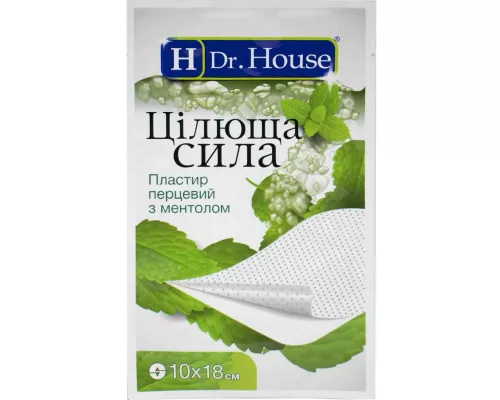 H Dr. House Целебная сила, пластырь обезболивающий с ментолом, 10х18 см | Farmaco.ua H Dr. House Целебная сила, пластырь обезболивающий с ментолом, 10х18 см | интернет-аптека Farmaco.ua