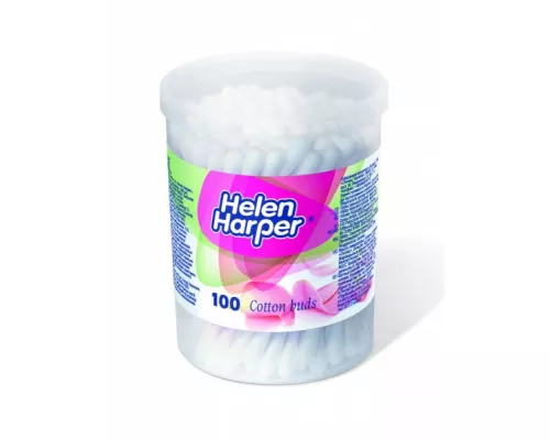 Helen Harper Cotton Buds, палички ватні, кругла упаковка, №100 | интернет-аптека Farmaco.ua