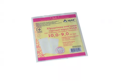 Igar, хирургическая повязка лайтпор, на основе спанлейс, 10 х 9 см | интернет-аптека Farmaco.ua